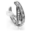 Set de cercei tip ear cuff din Colecția Vienna (3) Pene, Alb, placat cu ruteniu Set de cercei tip ear cuff din Colecția Vienna (3) Pene, Alb, placat cu ruteniu