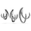 Set de cercei tip ear cuff din Colecția Vienna (3) Pene, Alb, placat cu ruteniu Set de cercei tip ear cuff din Colecția Vienna (3) Pene, Alb, placat cu ruteniu