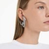 Set de cercei tip ear cuff din Colecția Vienna (3) Pene, Alb, placat cu ruteniu Set de cercei tip ear cuff din Colecția Vienna (3) Pene, Alb, placat cu ruteniu
