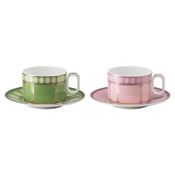 Set de cești de ceai Signum din porțelan, multicolor Set de cești de ceai Signum din porțelan, multicolor