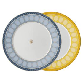 Set de farfurii Signum din porțelan, mediu, multicolor