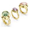 Set de inele cu motiv Gema (3), multicolore, placate cu aur Set de inele cu motiv Gema (3), multicolore, placate cu aur