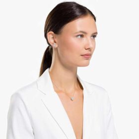 Set Una cu tăieturi mixte, trifoi, roz, placat cu aur roz