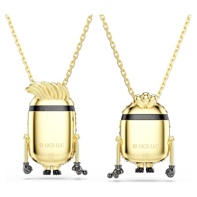 Setul Minions James și Henry cu pavé multicolor, placat cu aur Setul Minions James și Henry cu pavé multicolor, placat cu aur