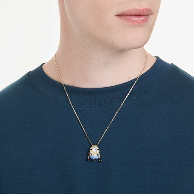 Setul Minions James și Henry cu pavé multicolor, placat cu aur Setul Minions James și Henry cu pavé multicolor, placat cu aur
