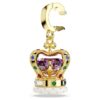 Talisman coroană Minions cu tăieturi mixte, multicolor, placat cu aur Talisman coroană Minions cu tăieturi mixte, multicolor, placat cu aur