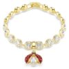 Talisman Idyllia cu tăieturi mixte, buburuză, roșu, placat cu aur Talisman Idyllia cu tăieturi mixte, buburuză, roșu, placat cu aur