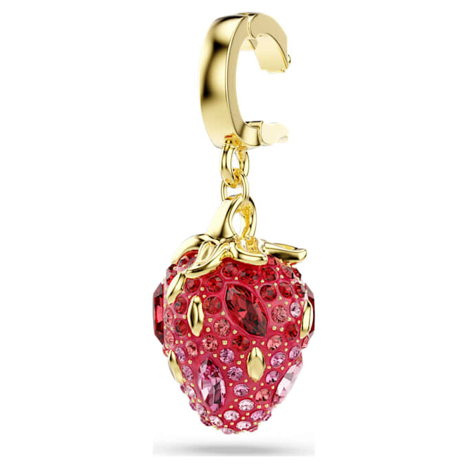 Talisman Idyllia cu tăieturi mixte, căpșună, roșu, placat cu aur Talisman Idyllia cu tăieturi mixte, căpșună, roșu, placat cu aur