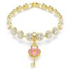 Talisman Idyllia cu tăieturi mixte, inimă cu cheie, alb, placat cu aur Talisman Idyllia cu tăieturi mixte, inimă cu cheie, alb, placat cu aur