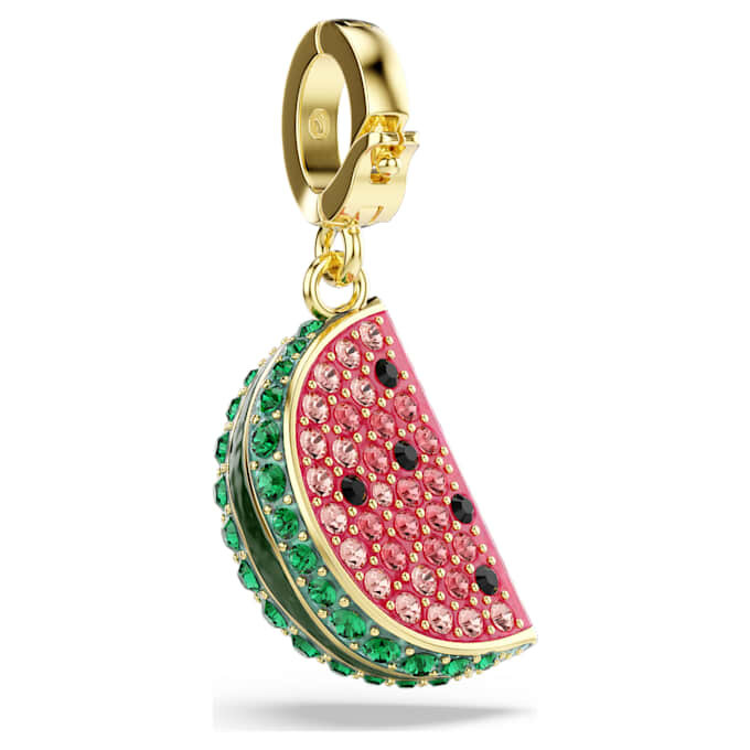 Talisman Idyllia cu tăieturi mixte, pepene verde, multicolor, placat cu aur Talisman Idyllia cu tăieturi mixte, pepene verde, multicolor, placat cu aur