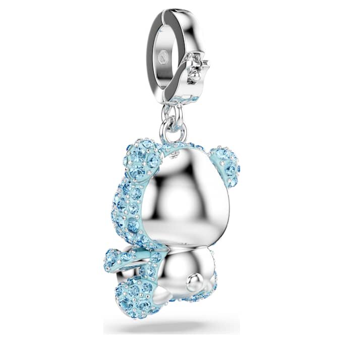 Talisman Idyllia cu tăieturi mixte, ursuleț, albastru, placat cu rodiu Talisman Idyllia cu tăieturi mixte, ursuleț, albastru, placat cu rodiu