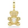 Talisman Idyllia cu tăieturi mixte, ursuleț, nuanță aurie, placat cu aur Talisman Idyllia cu tăieturi mixte, ursuleț, nuanță aurie, placat cu aur