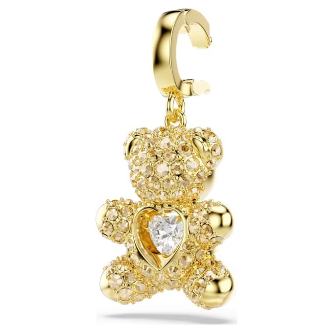 Talisman Idyllia cu tăieturi mixte, ursuleț, nuanță aurie, placat cu aur Talisman Idyllia cu tăieturi mixte, ursuleț, nuanță aurie, placat cu aur