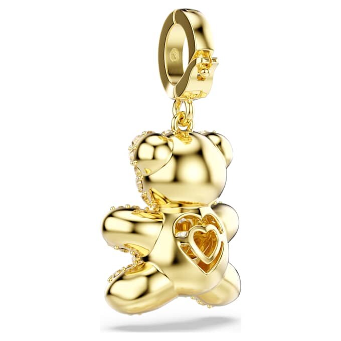 Talisman Idyllia cu tăieturi mixte, ursuleț, nuanță aurie, placat cu aur Talisman Idyllia cu tăieturi mixte, ursuleț, nuanță aurie, placat cu aur