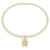 Talisman Idyllia cu tăieturi mixte, ursuleț, nuanță aurie, placat cu aur Talisman Idyllia cu tăieturi mixte, ursuleț, nuanță aurie, placat cu aur