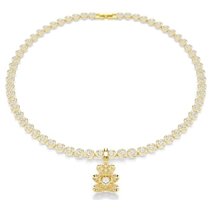 Talisman Idyllia cu tăieturi mixte, ursuleț, nuanță aurie, placat cu aur Talisman Idyllia cu tăieturi mixte, ursuleț, nuanță aurie, placat cu aur