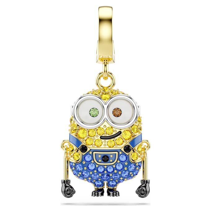 Talisman Minions Bob cu pavé, multicolor, placat cu aur Talisman Minions Bob cu pavé, multicolor, placat cu aur