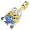 Talisman Minions Bob cu pavé, multicolor, placat cu aur Talisman Minions Bob cu pavé, multicolor, placat cu aur