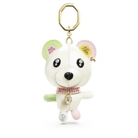 Talisman pentru geantă Teddy Bear, multicolor, placat cu aur