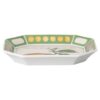 Tavă Idyllia din porțelan, cu motiv imprimat cu cristale, culoare Citron, mică, multicoloră Tavă Idyllia din porțelan, cu motiv imprimat cu cristale, culoare Citron, mică, multicoloră