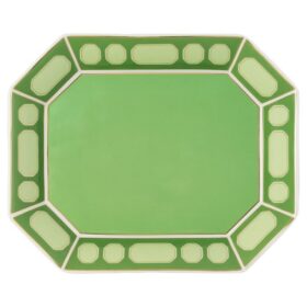 Tavă Signum din porțelan, mare, verde