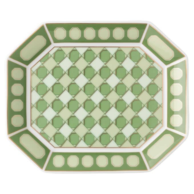 Tavă Signum din porțelan, mică, verde Tavă Signum din porțelan, mică, verde