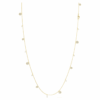 Una Angelic Strandage Crystal Pearl, tăietură rotundă, alb, placat cu aur Una Angelic Strandage Crystal Pearl, tăietură rotundă, alb, placat cu aur