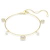 Una Angelic Strandage Crystal Pearl, tăietură rotundă, alb, placat cu aur Una Angelic Strandage Crystal Pearl, tăietură rotundă, alb, placat cu aur