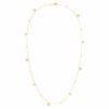 Una Angelic Strandage Crystal Pearl, tăietură rotundă, alb, placat cu aur Una Angelic Strandage Crystal Pearl, tăietură rotundă, alb, placat cu aur