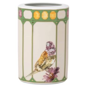 Vază Idyllia din porțelan, cu motiv imprimat în stil cristal, cacadu, mică, multicoloră